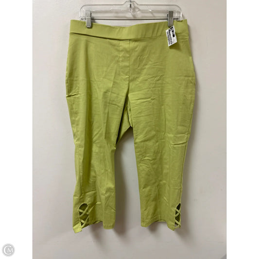 Pants Cropped By 89th And Madison In Green, Size: 12