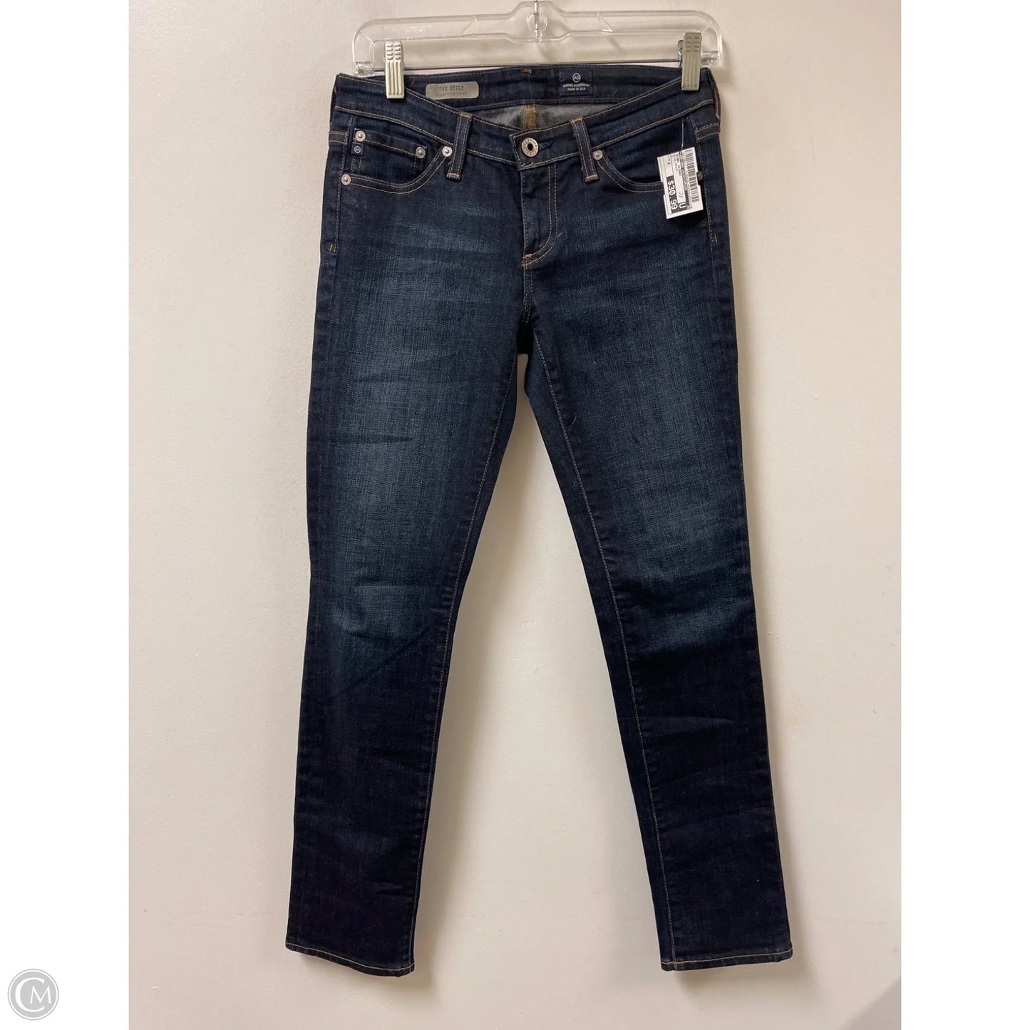 Jeans Skinny By Adriano Goldschmied In Blue Denim, Size: 2