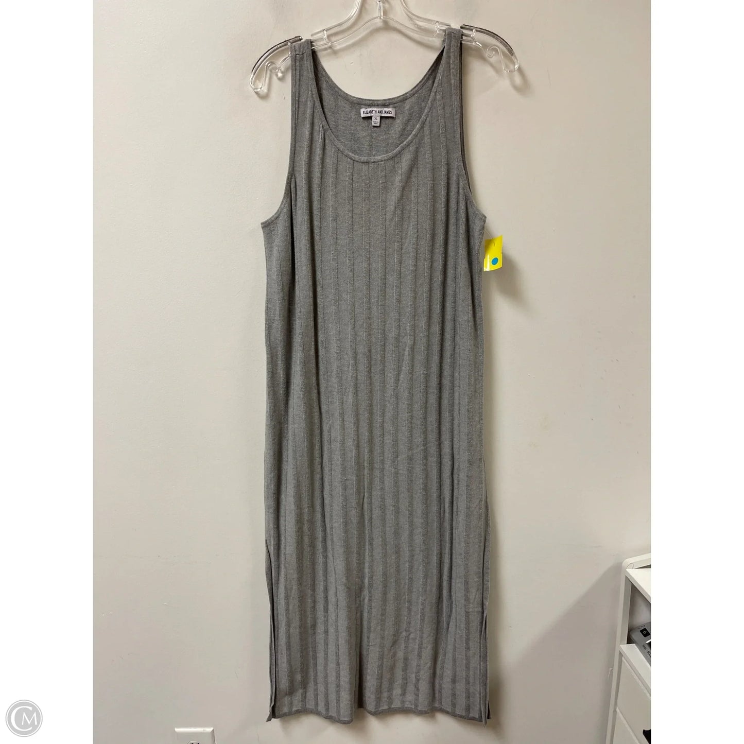 Dress Casual Midi By Elizabeth And James In Grey, Size: Xl
