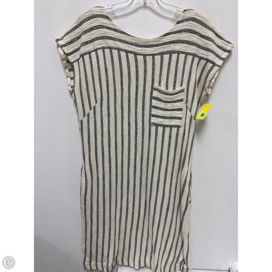 Dress Casual Midi By Olive And Oak In Cream & Grey, Size: L