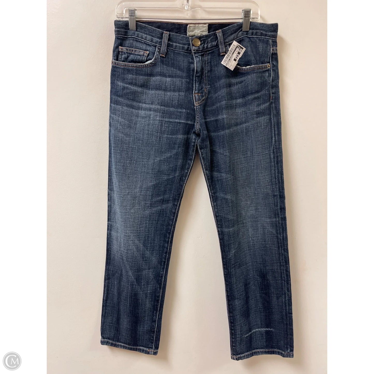 Jeans Boyfriend By Current Elliott In Blue Denim, Size: 2