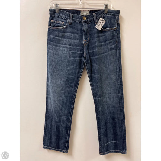 Jeans Boyfriend By Current Elliott In Blue Denim, Size: 2
