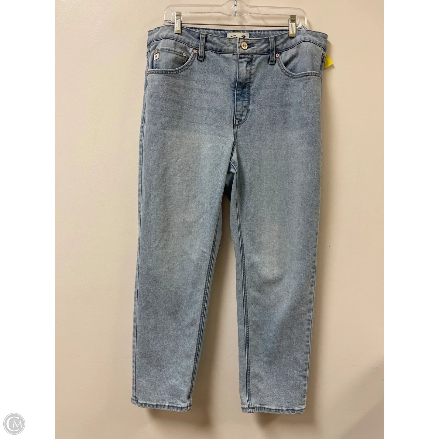 Jeans Boyfriend By Seven 7 In Blue Denim, Size: 14