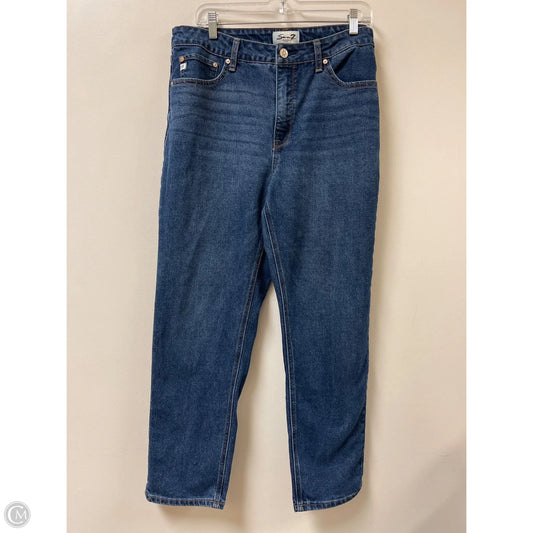 Jeans Boyfriend By Seven 7 In Blue Denim, Size: 14