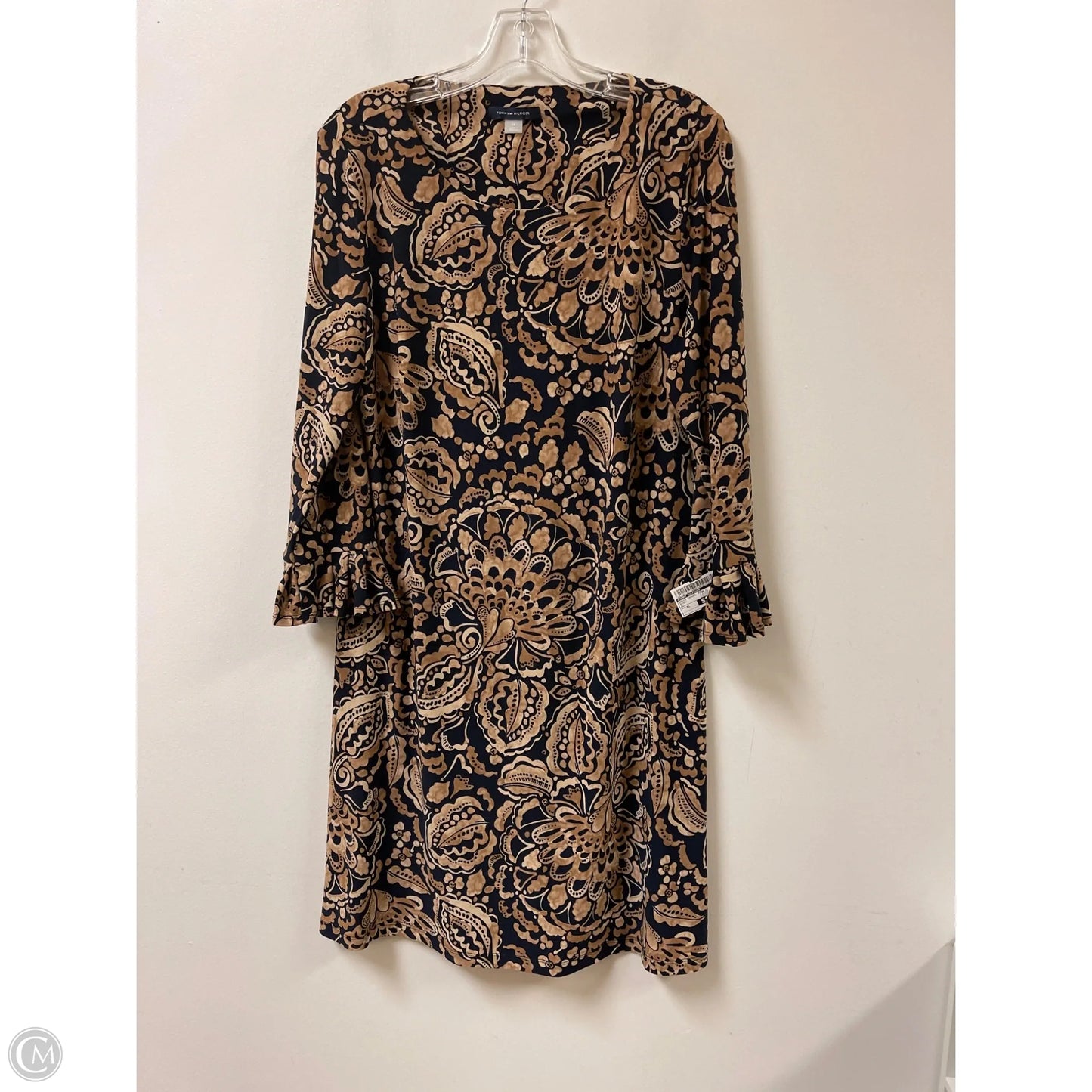 Dress Casual Midi By Tommy Hilfiger In Brown, Size: Xl