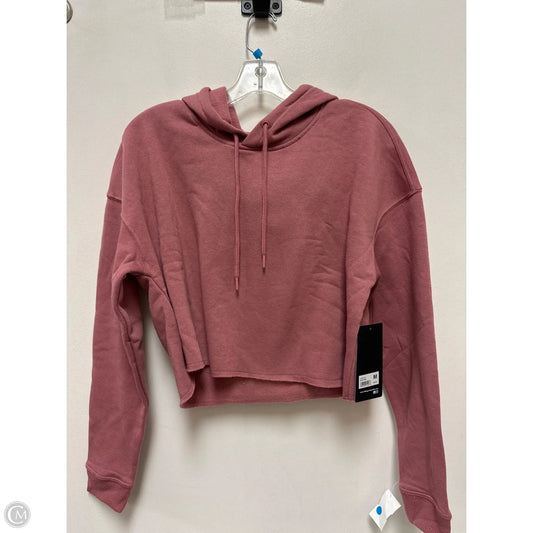 Athletic Sweatshirt Hoodie By 90 Degrees By Reflex In Pink, Size: M