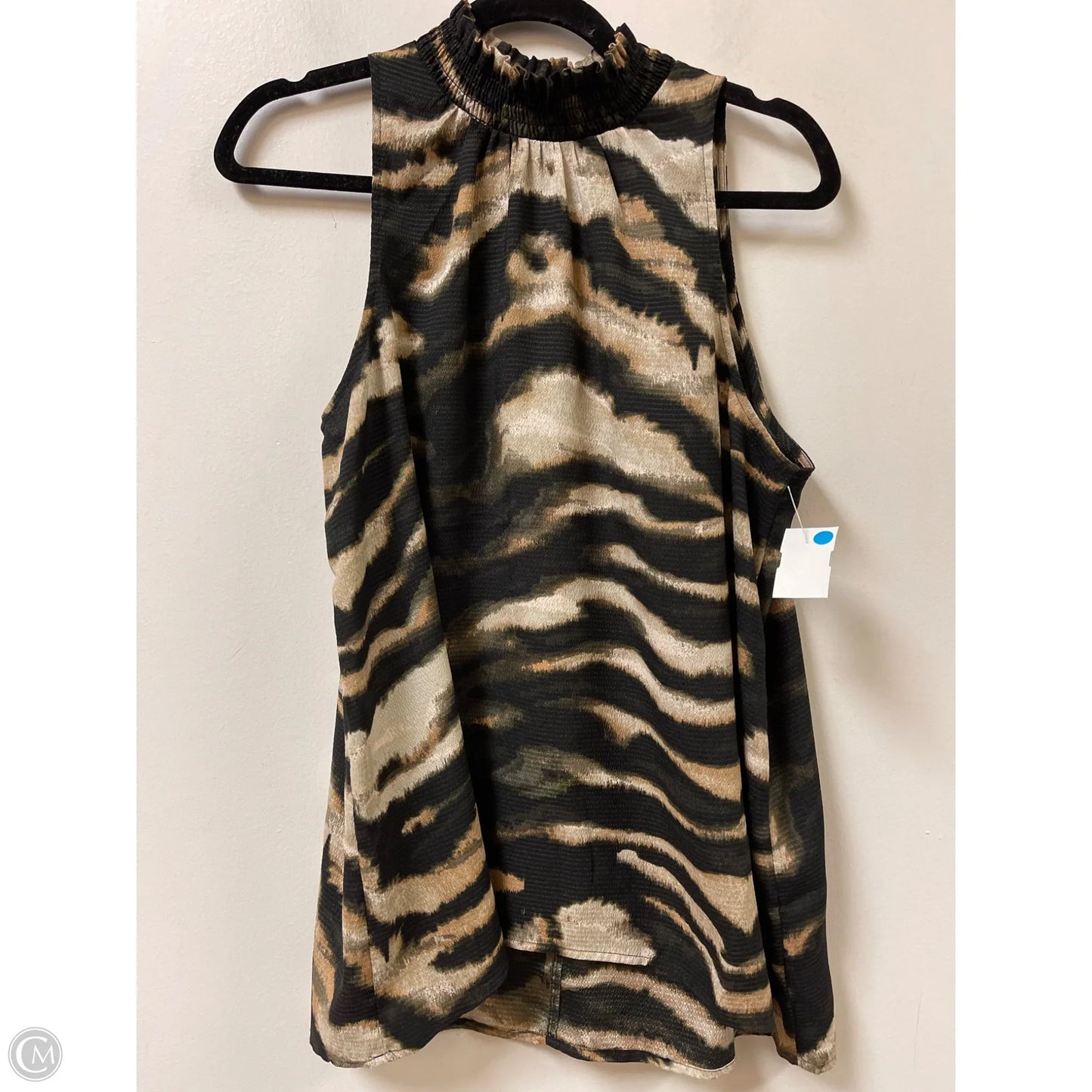 Top Sleeveless By Mossimo In Brown, Size: L