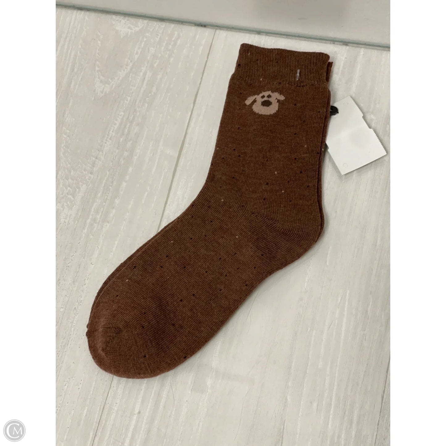 Socks By Clothes Mentor In Brown, Size: 0