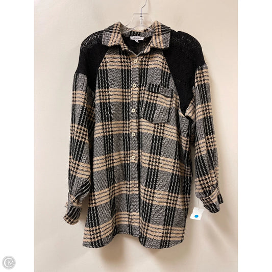 Jacket Shirt By White Birch In Plaid Pattern, Size: Xl