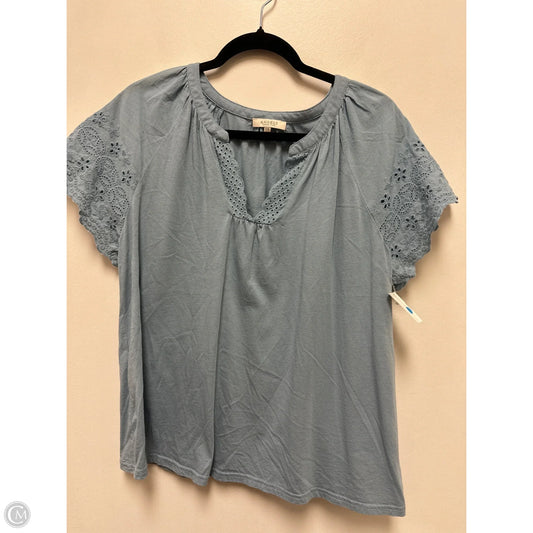 Top Short Sleeve By Angels In Blue, Size: 1x
