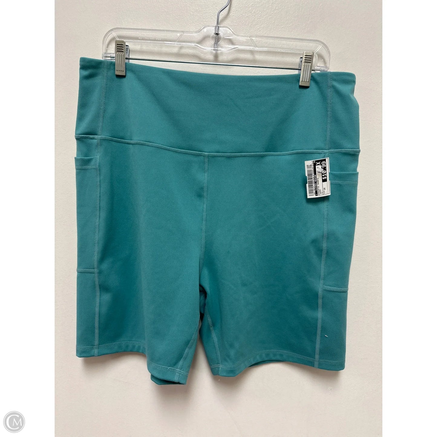 Athletic Shorts By Clothes Mentor In Green, Size: 1x