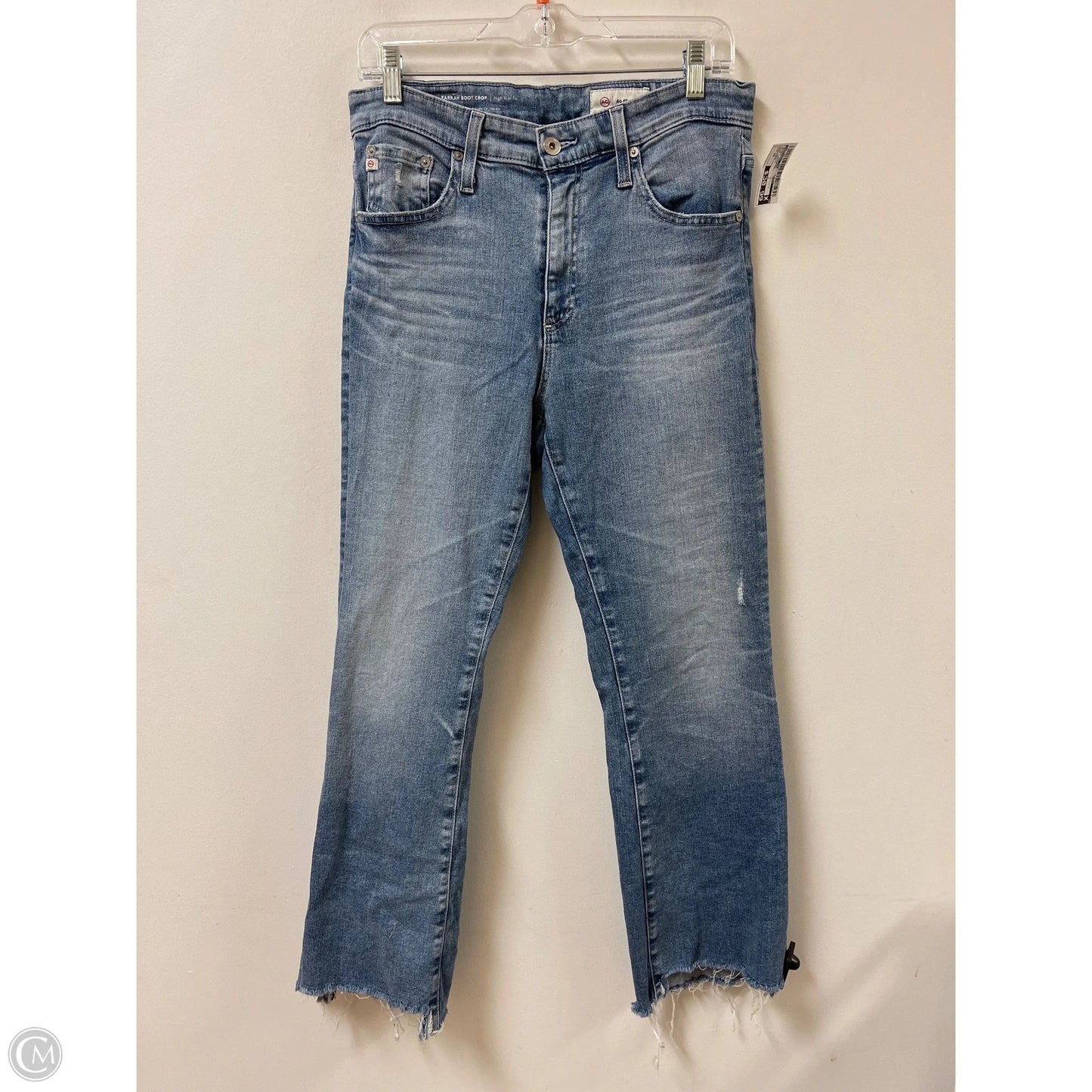 Jeans Cropped By Adriano Goldschmied In Blue Denim, Size: 10