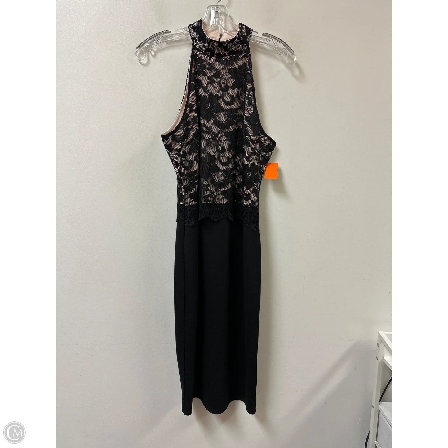 Dress Party Midi By Clothes Mentor In Black, Size: L