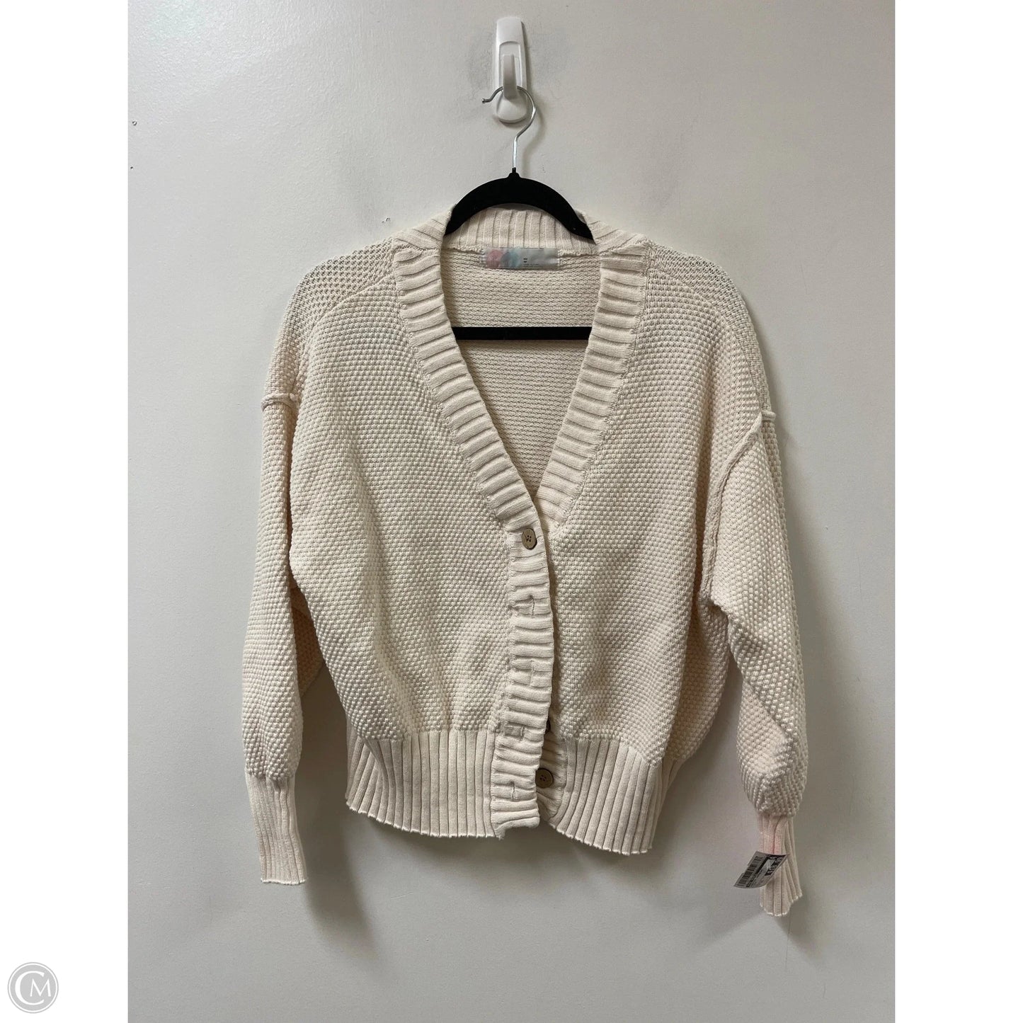 Sweater Cardigan By Free People In Cream, Size: Xs