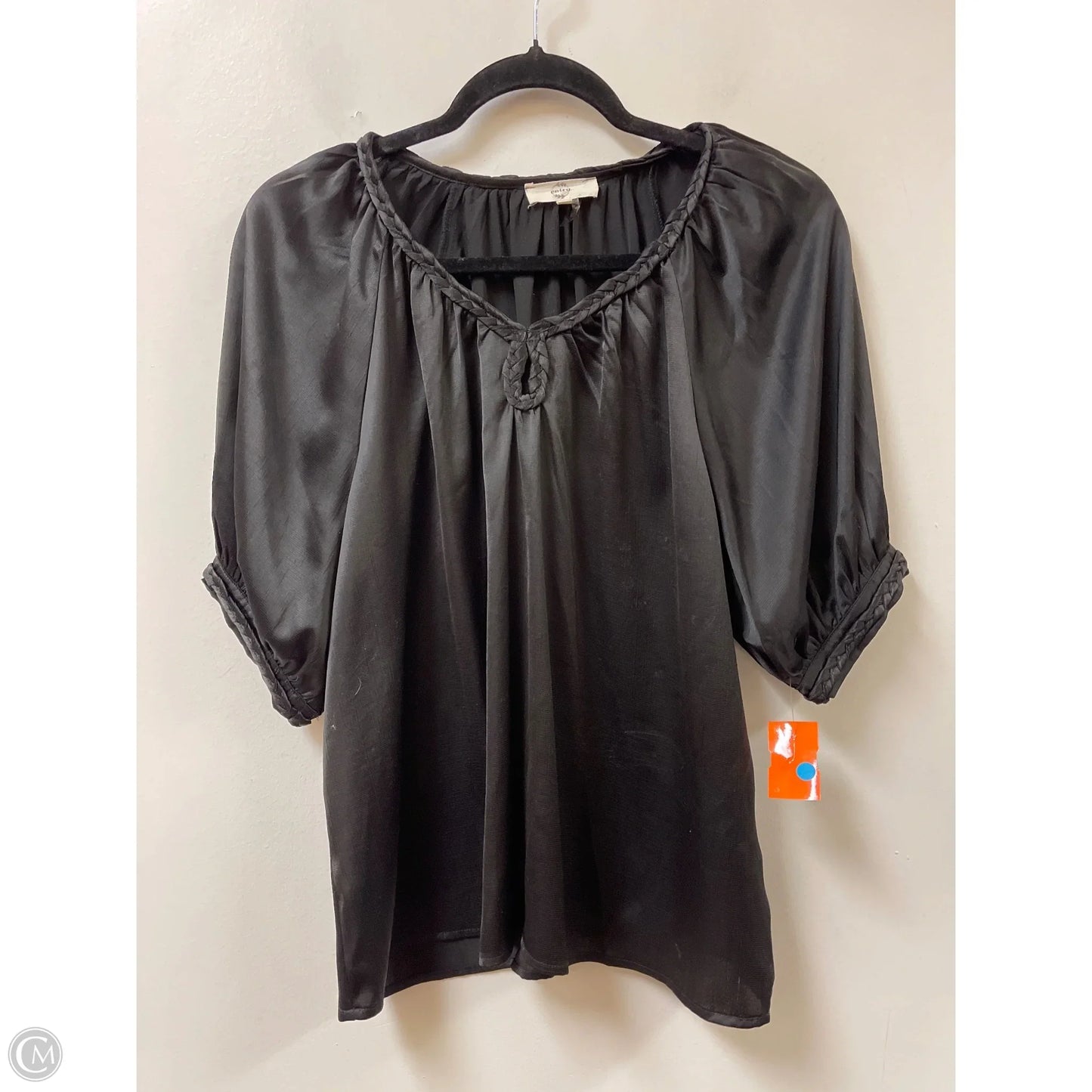 Top Short Sleeve By Entro In Black, Size: S