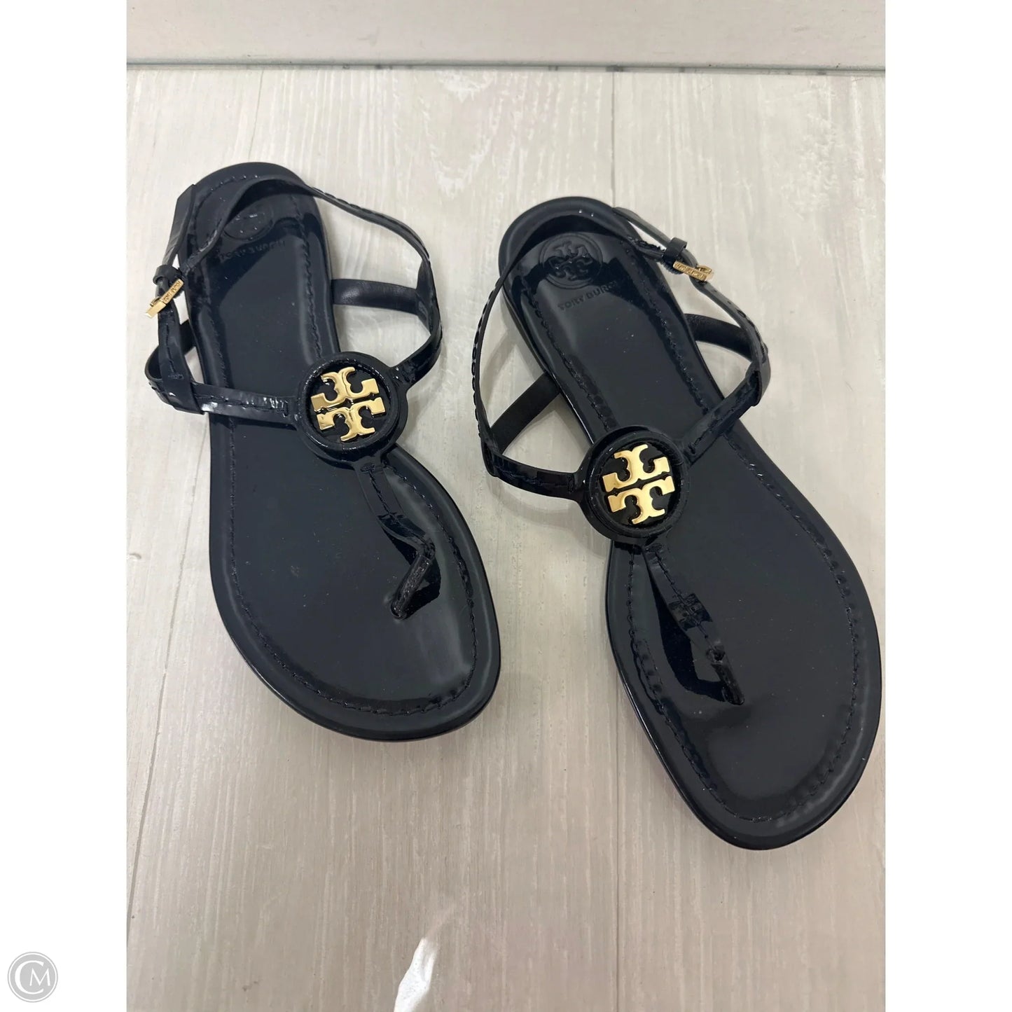 Sandals Designer By Tory Burch In Navy, Size: 9