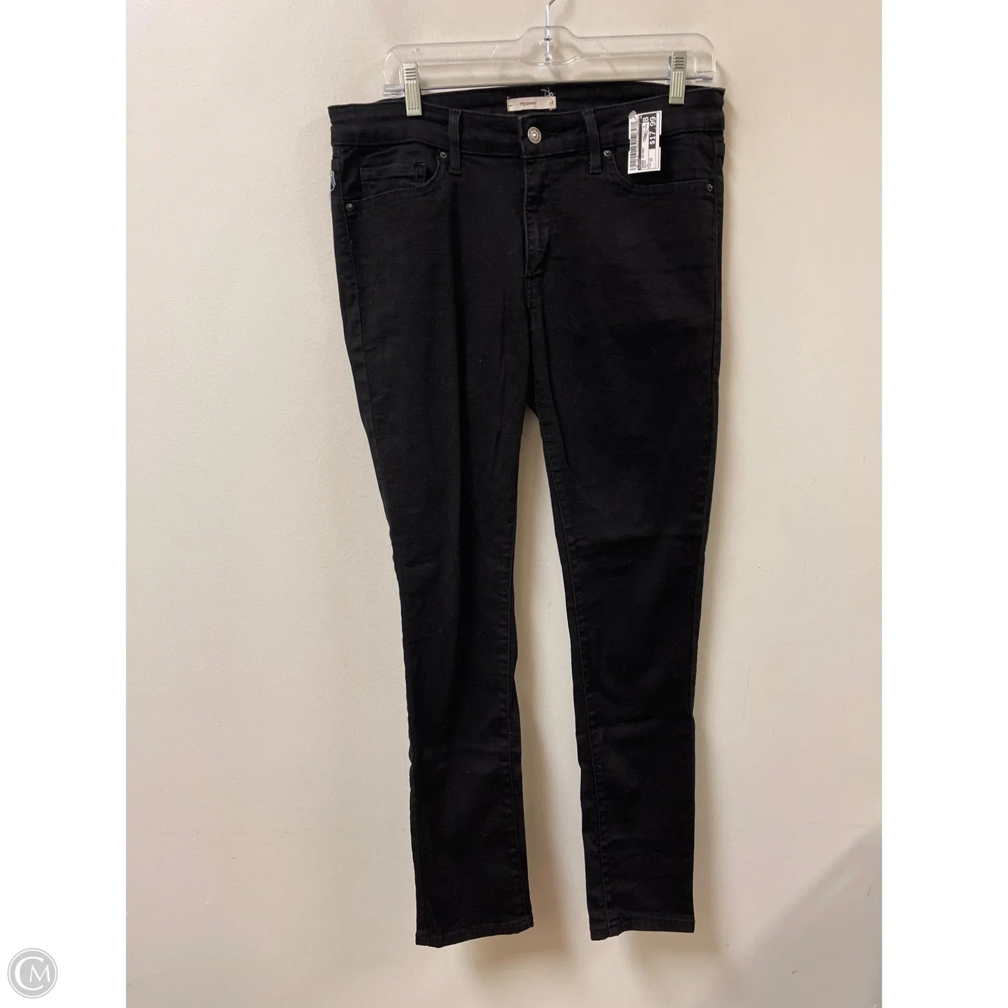 Jeans Skinny By Levis In Black, Size: 12