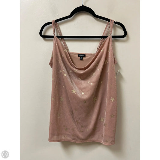 Top Sleeveless By Torrid In Pink, Size: L