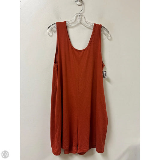 Romper By Clothes Mentor In Orange, Size: 2x