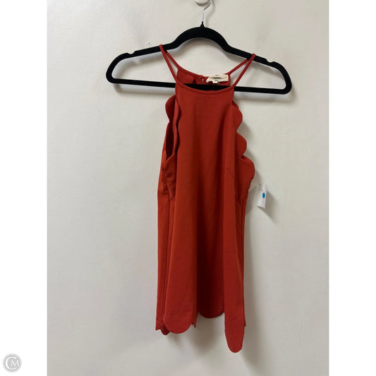Top Sleeveless By Entro In Orange, Size: S