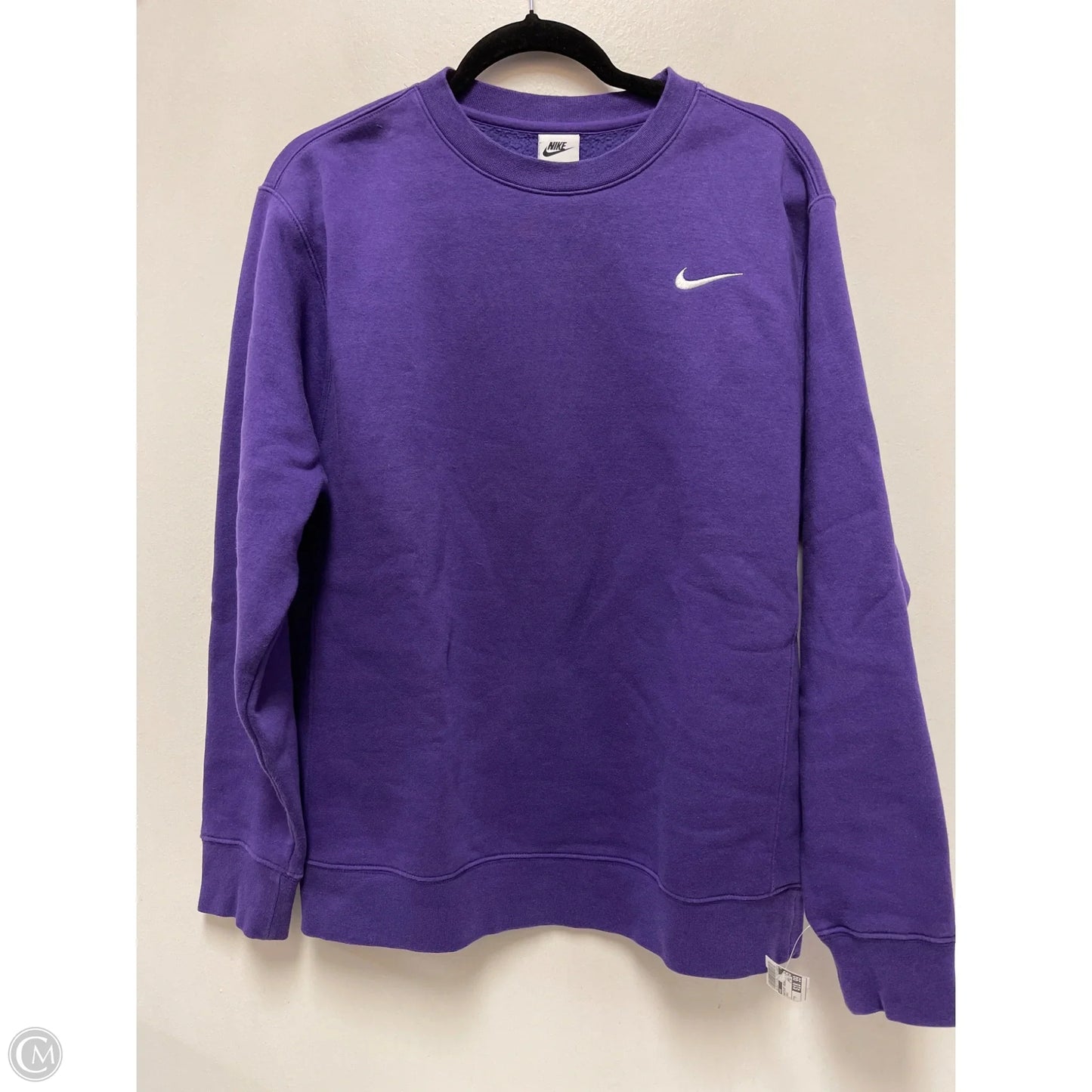 Sweatshirt Crewneck By Nike In Purple, Size: M