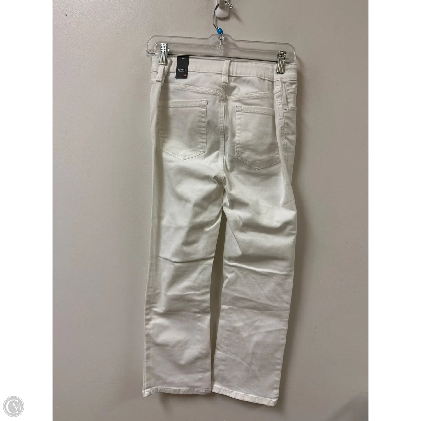 Jeans Skinny By Torrid In White, Size: 10