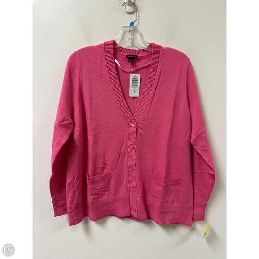 Sweater Cardigan By Torrid In Pink, Size: L