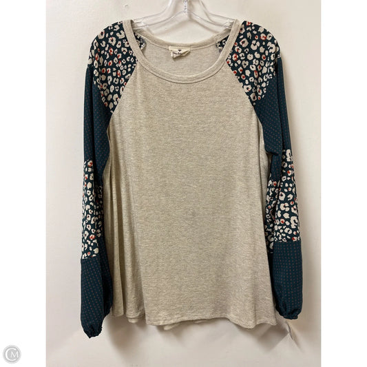 Top Long Sleeve By Betseys Boutique Shop In Green, Size: Xl