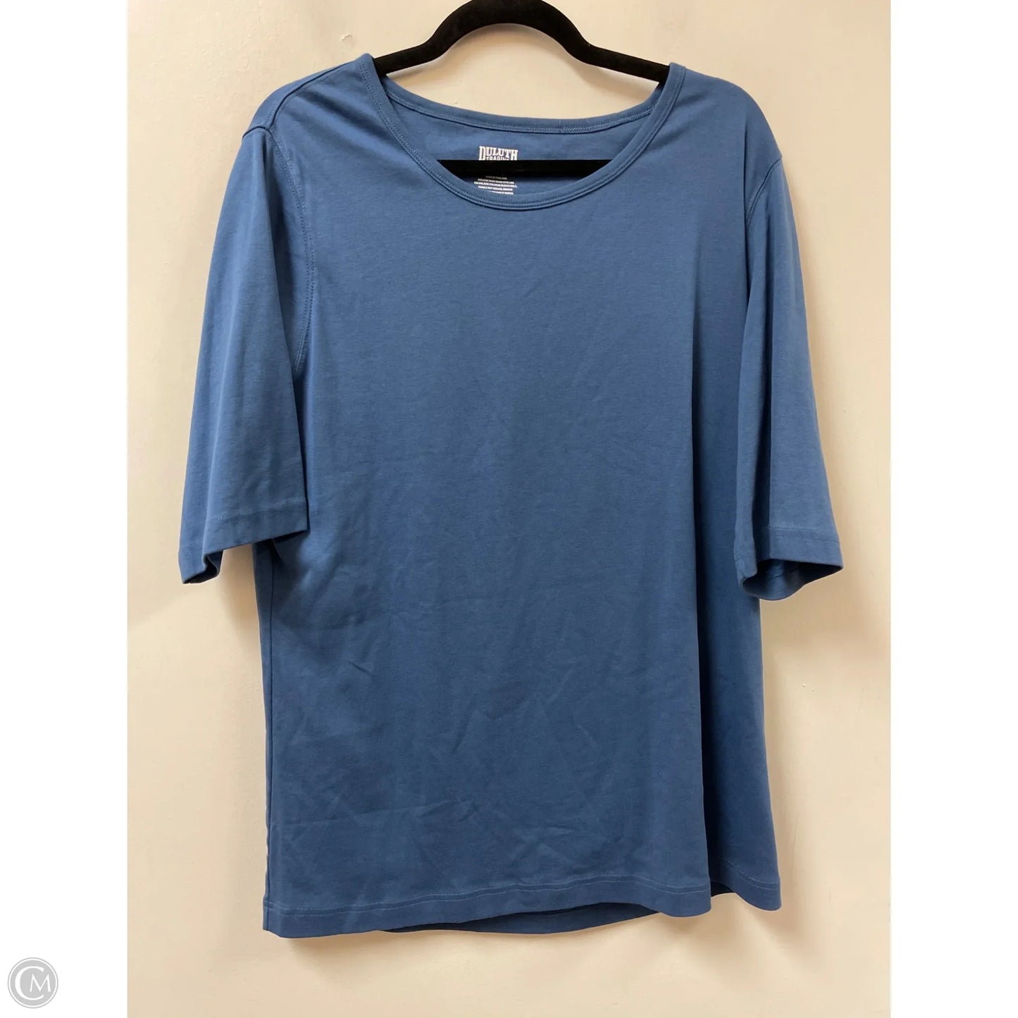 Top Short Sleeve Basic By Duluth Trading In Blue & Brown, Size: 1x