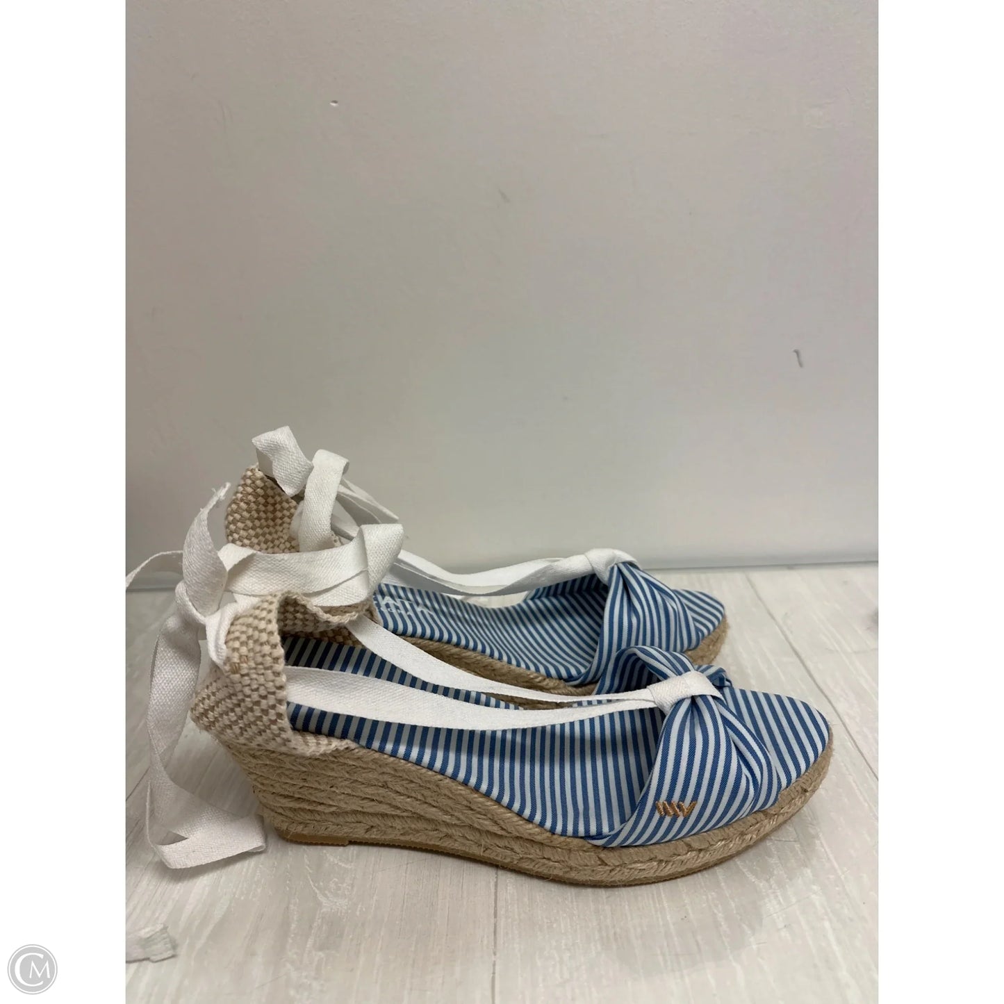 Shoes Heels Wedge By Clothes Mentor In Striped Pattern, Size: 10.5