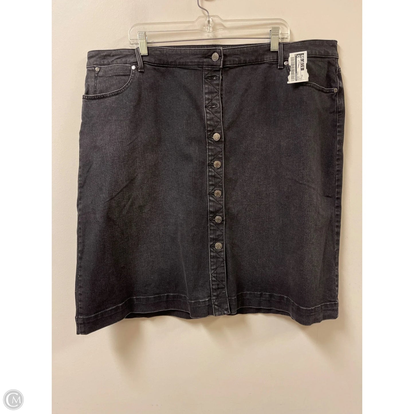 Skirt Midi By Talbots In Black, Size: 22