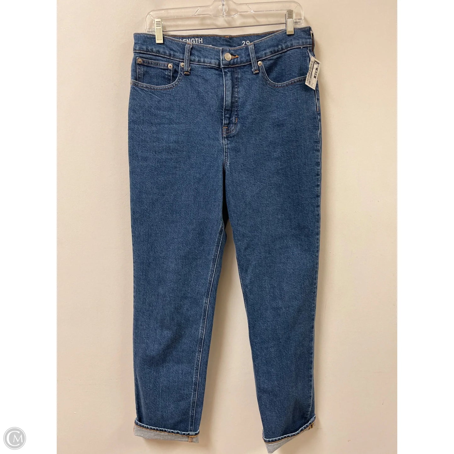 Jeans Straight By J. Crew In Blue Denim, Size: 8