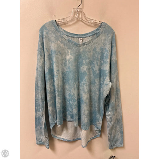 Athletic Top Long Sleeve Crewneck By Rbx In Blue & Brown, Size: Xl