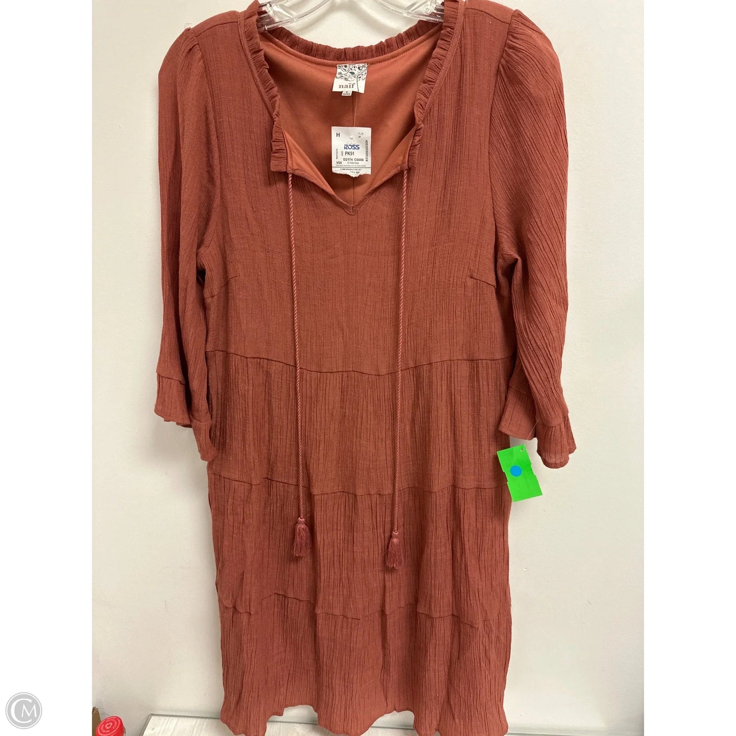 Dress Casual Midi By Naif In Orange, Size: L