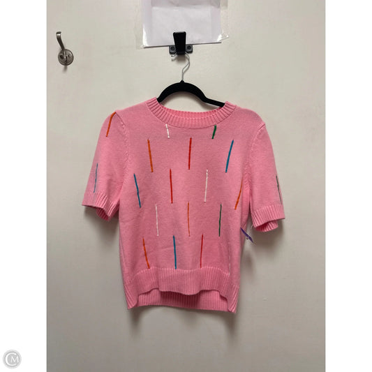 Sweater Short Sleeve By Sugar Lips In Pink, Size: M