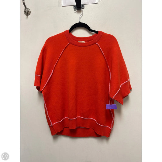 Sweater Short Sleeve By Pilcro In Red, Size: Xs