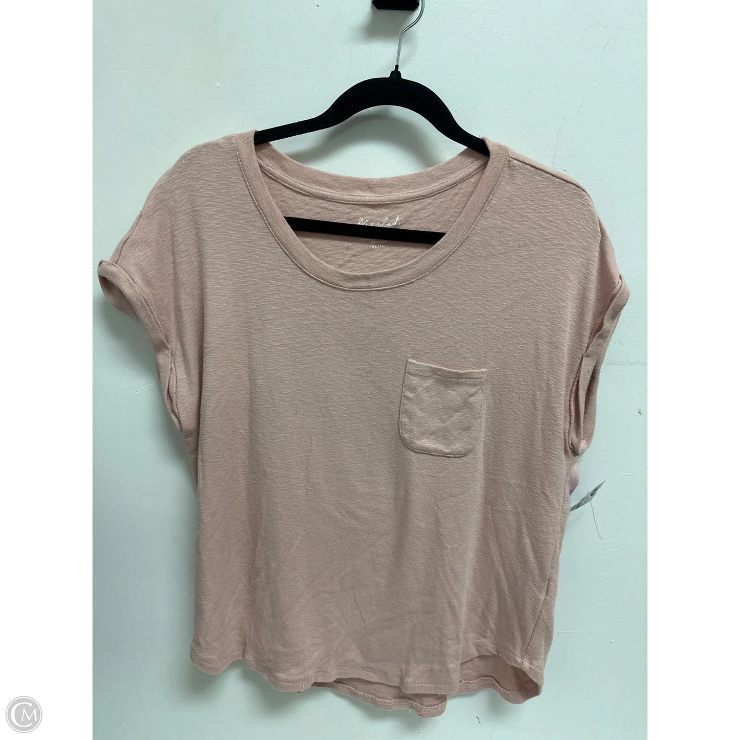 Top Short Sleeve By Clothes Mentor In Pink, Size: Xl