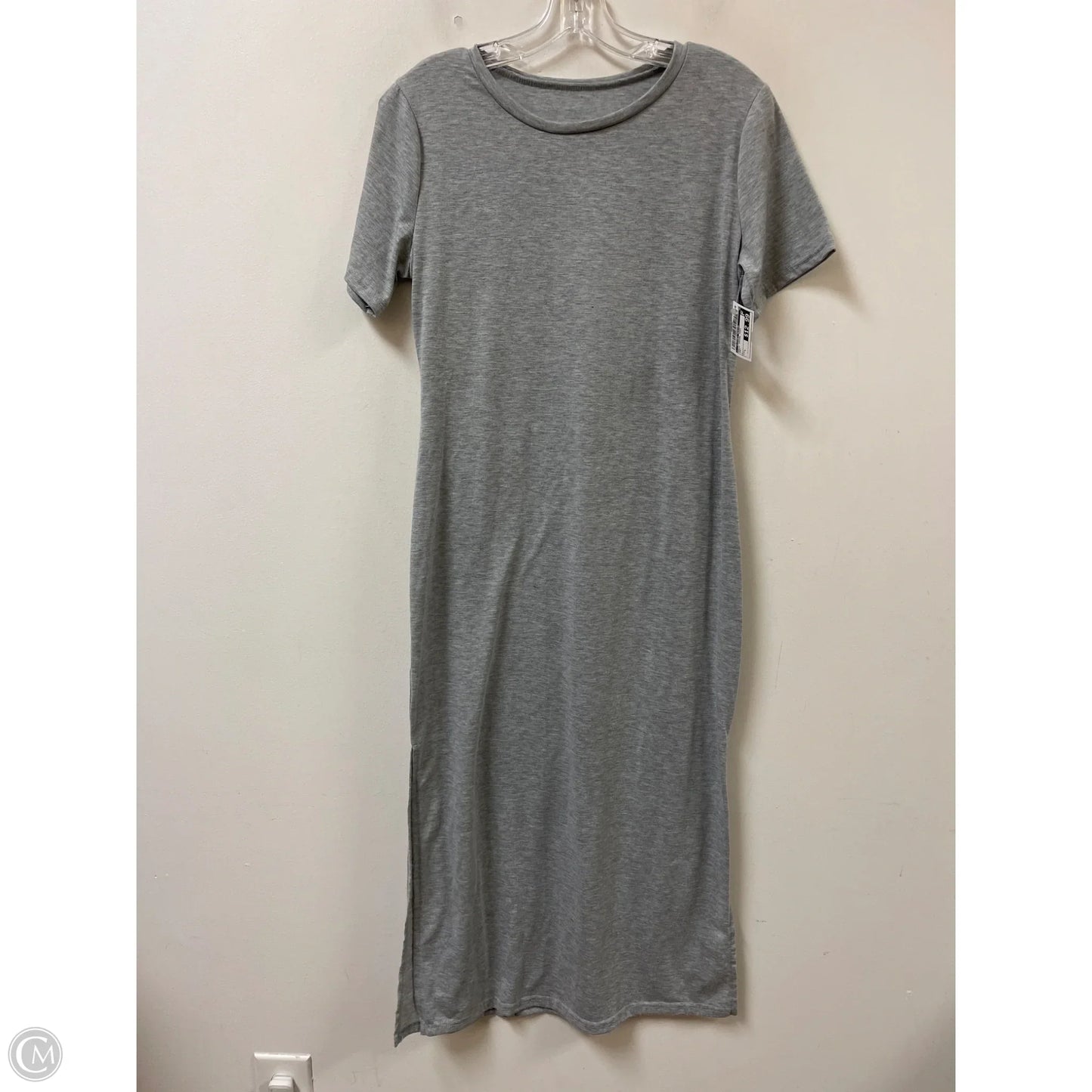 Dress Casual Midi By Clothes Mentor In Grey, Size: L