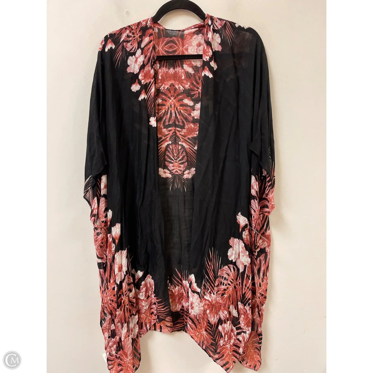 Kimono By Clothes Mentor In Black, Size: Osfm