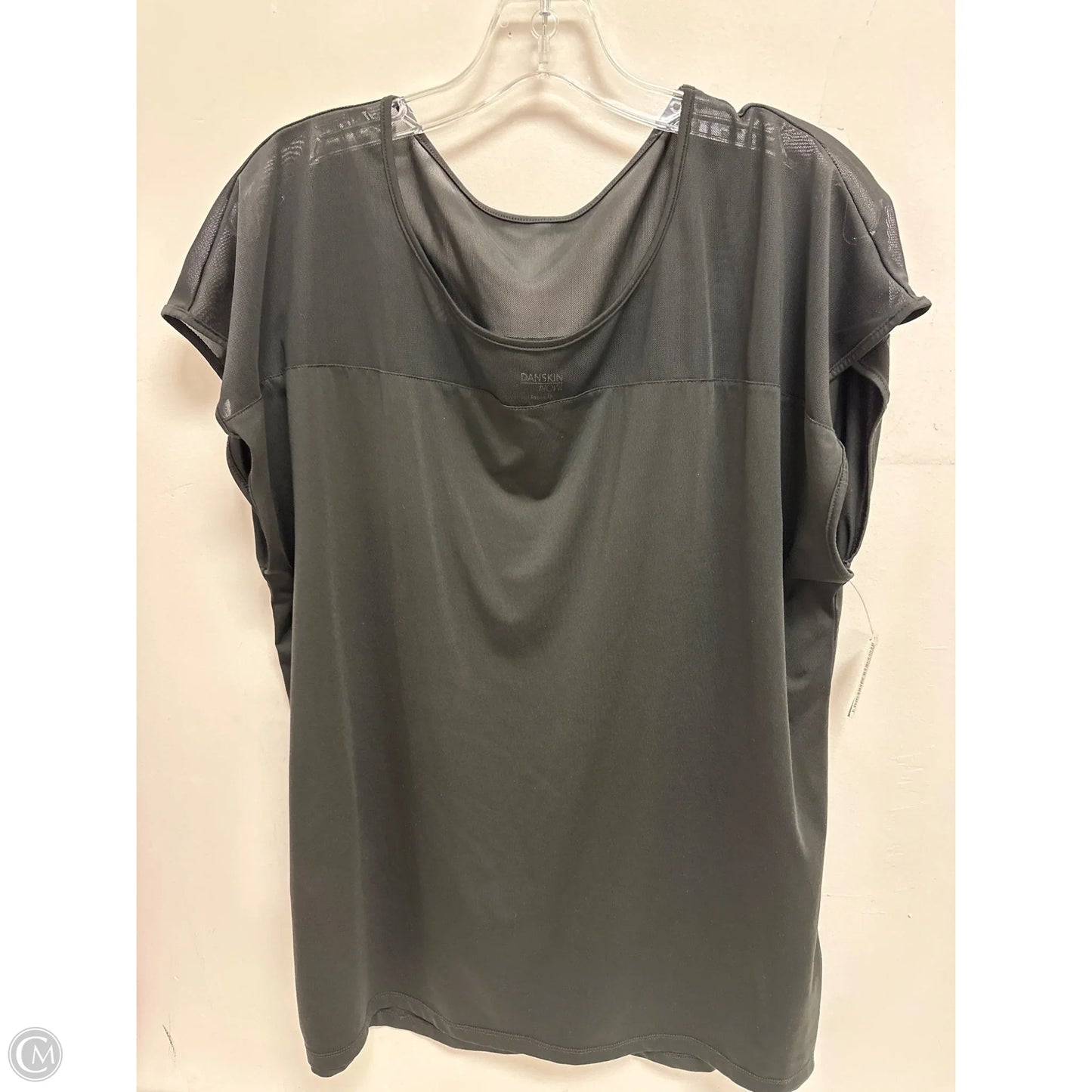 Athletic Top Short Sleeve By Danskin Now In Black, Size: Xl