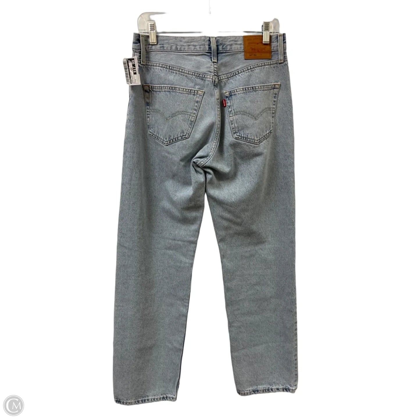 Jeans Straight By Levis In Blue Denim, Size: 4