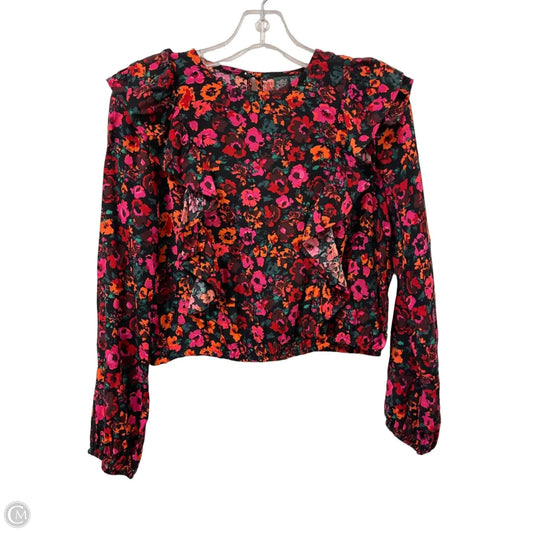Top Long Sleeve By Wild Fable In Floral Print, Size: Xs