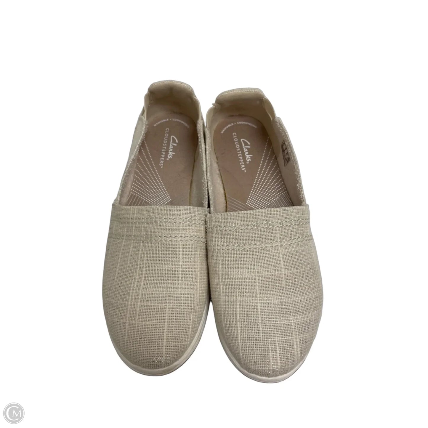 Shoes Flats By Clarks In Cream, Size: 9