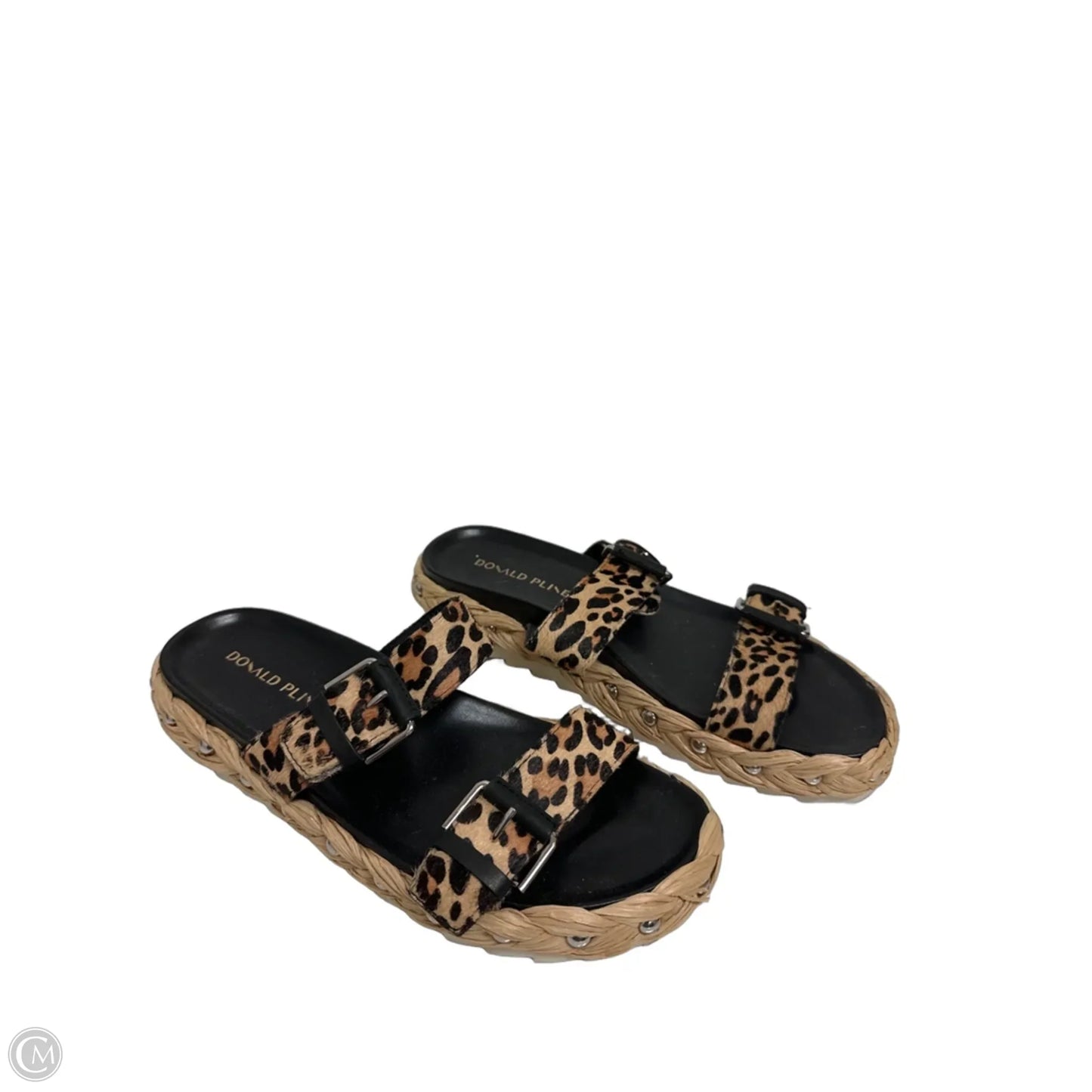 Sandals Flats By Donald Pliner In Leopard Print, Size: 8.5