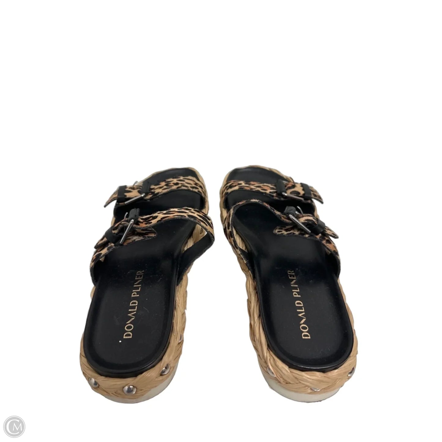 Sandals Flats By Donald Pliner In Leopard Print, Size: 8.5