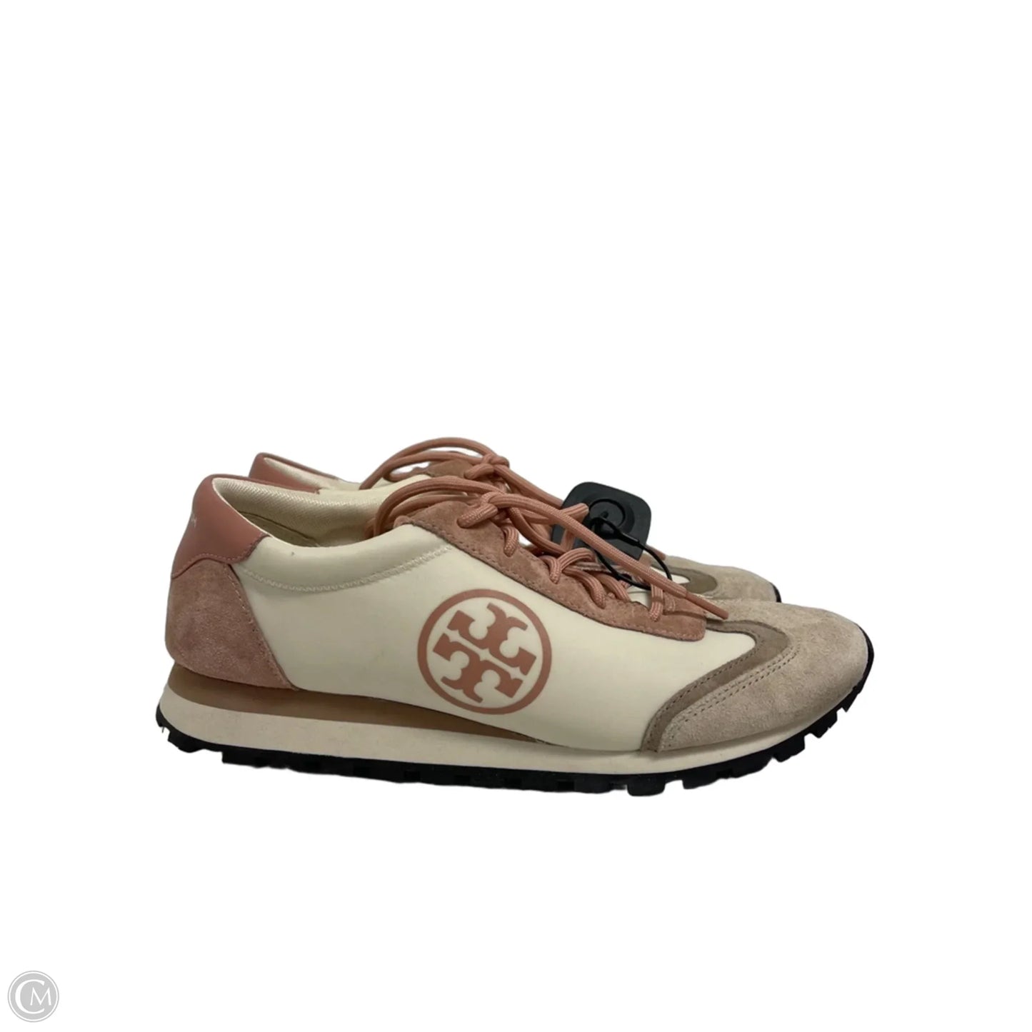 Shoes Designer By Tory Burch In Cream & Pink, Size: 9