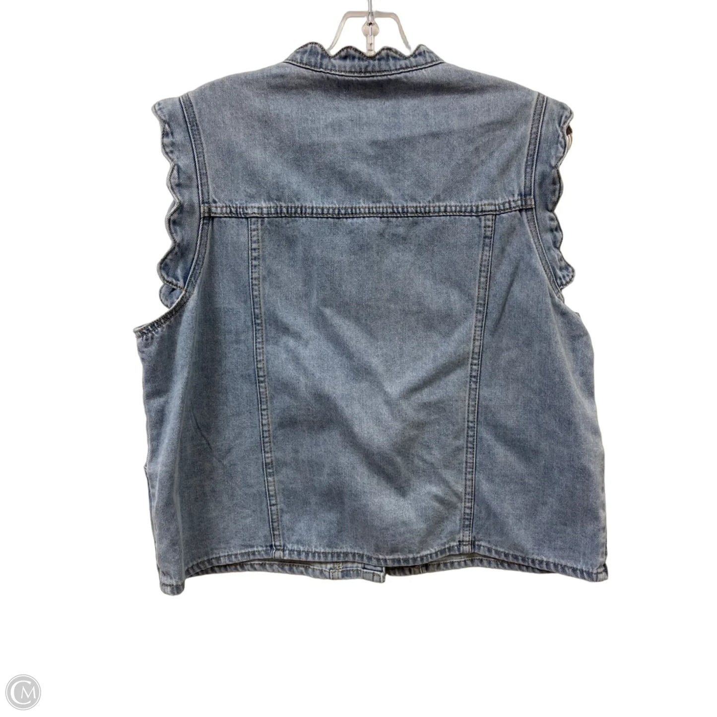 Vest Other By Anniewear In Blue Denim, Size: L