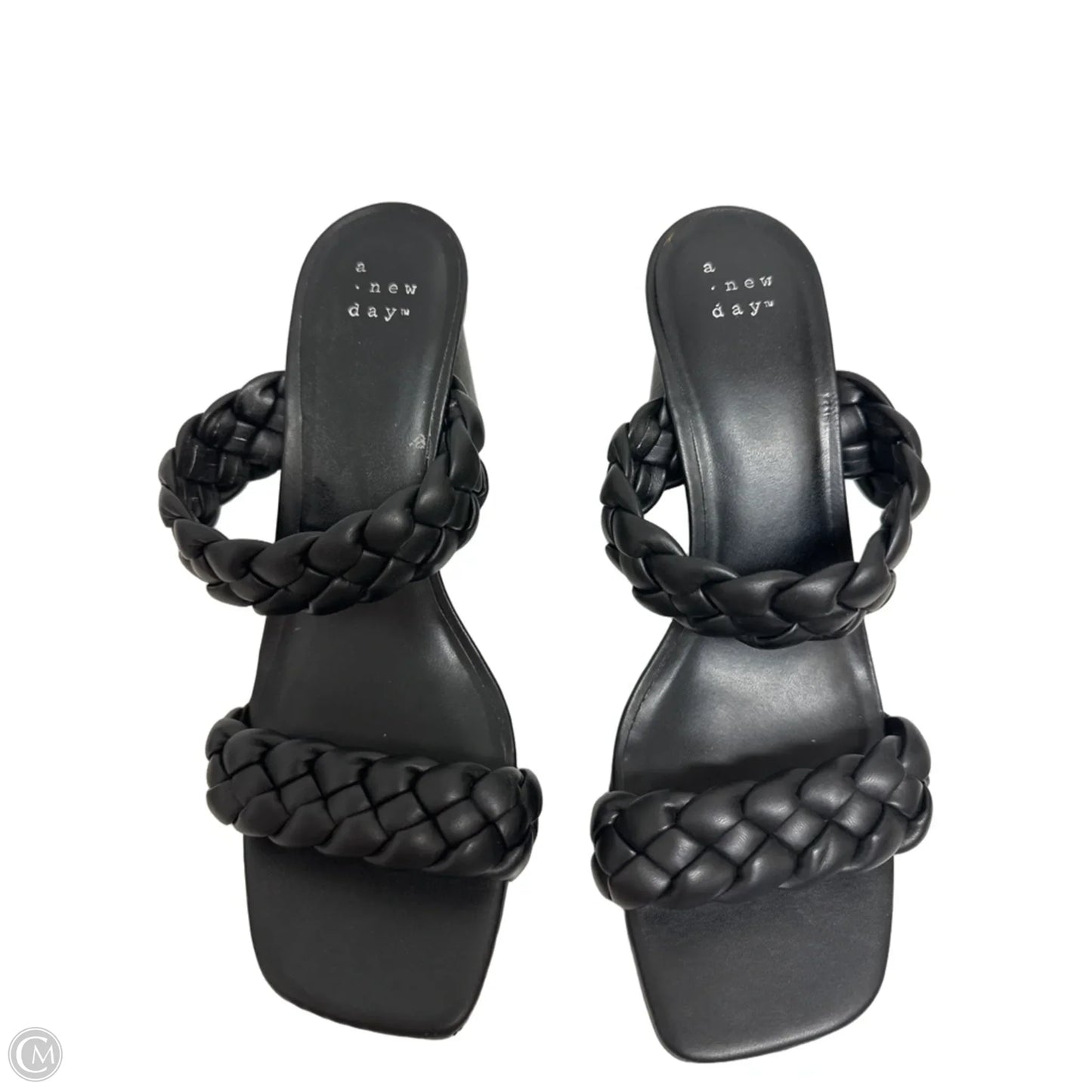 Sandals Heels Block By A New Day In Black, Size: 8.5