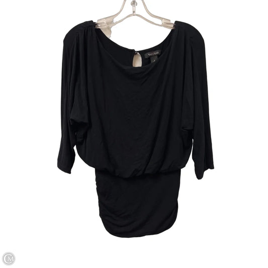 Top Long Sleeve By White House Black Market In Black, Size: S