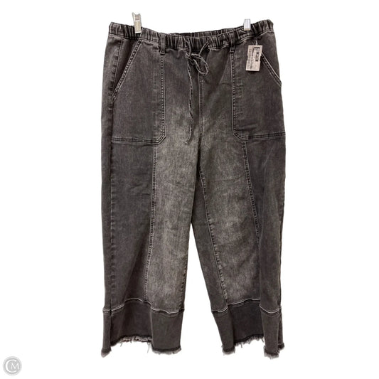 Jeans Wide Leg By Clothes Mentor In Black, Size: 12